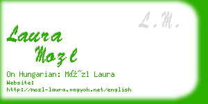 laura mozl business card